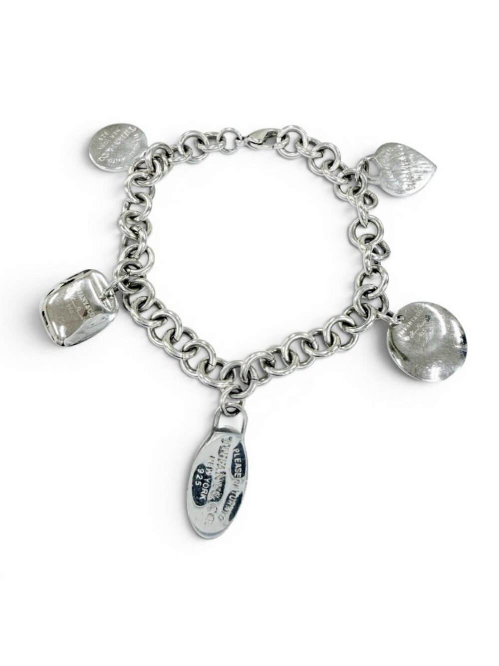 Tiffany & Co Return to Tiffany Multi Tag 925 Bracelet Silver
